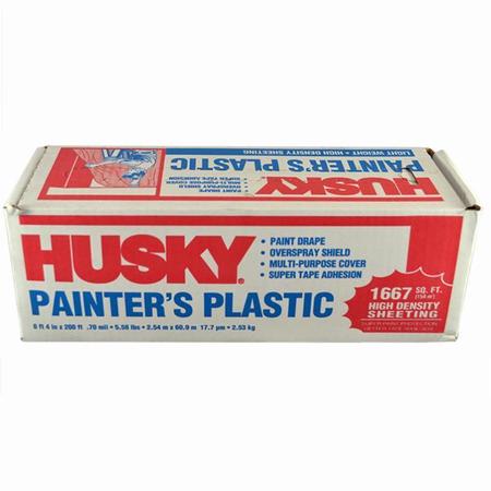 HUSKY 8.4" x 200' Husky .7-Mil High Density Painter's Plastic 070100H